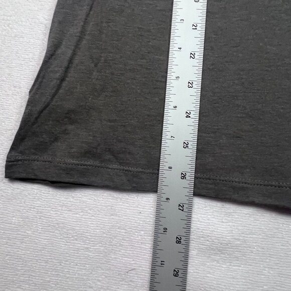 Columbia Womens LG "Outdoors Is For Everyone" Grey V-Neck Tee NWT - Picture 9 of 11